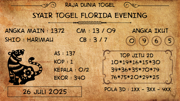 Prediksi Florida Evening