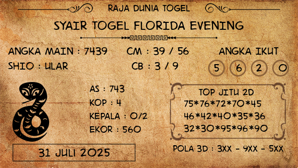 Prediksi Florida Evening