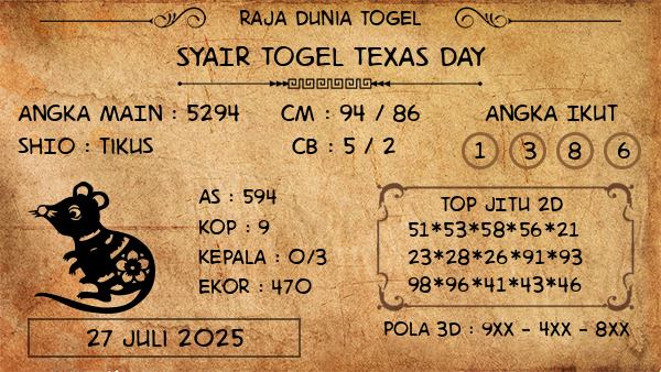 Prediksi Texas Day