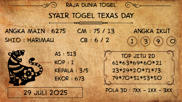 Prediksi Texas Day