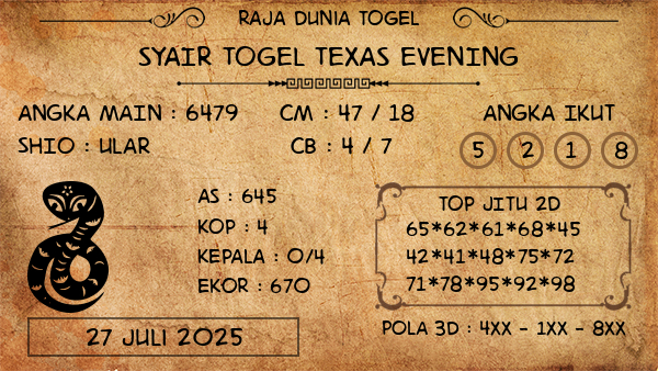 Prediksi Texas Evening