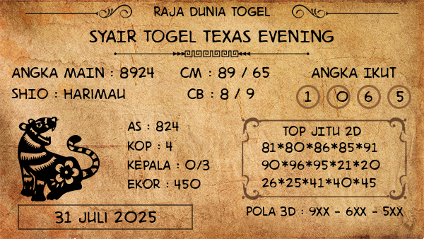 Prediksi Texas Evening