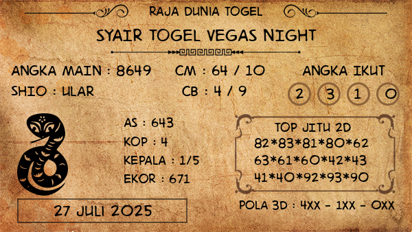 Prediksi Vegas Night