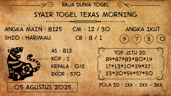 Prediksi Texas Morning