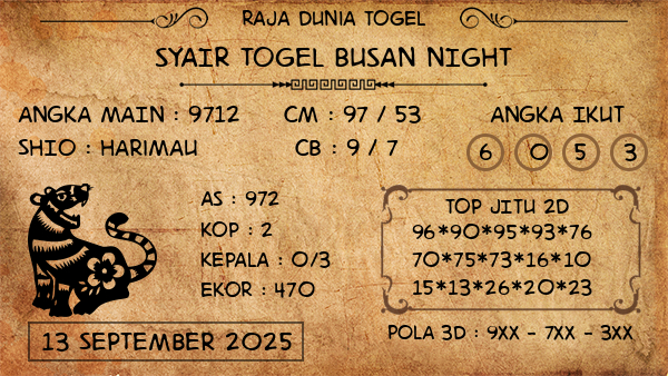 Prediksi Busan Night