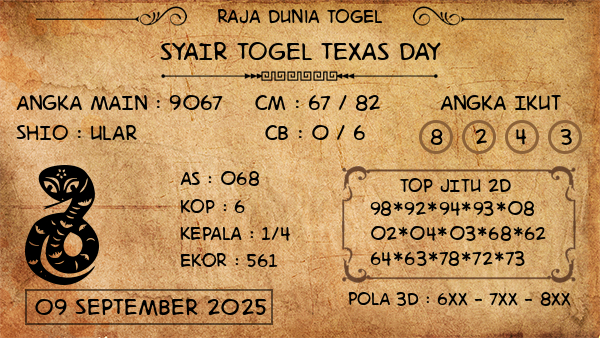 Prediksi Texas Day