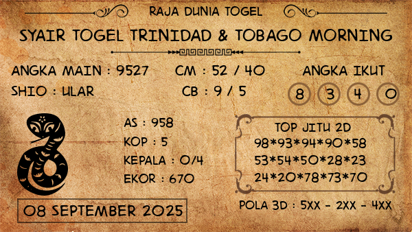 Prediksi Trinidad & Tobago Morning