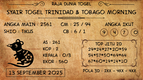 Prediksi Trinidad & Tobago Morning